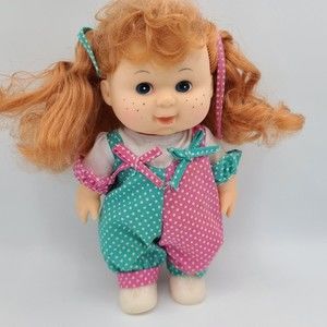 Cititoy All Vinyl Doll Red Head Blue Eyes with Freckles 1985